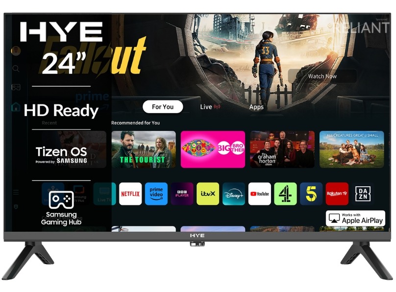 HYE 24" HD Ready Tizen OS WiFi Frameless Smart TV - 24HDS1008 